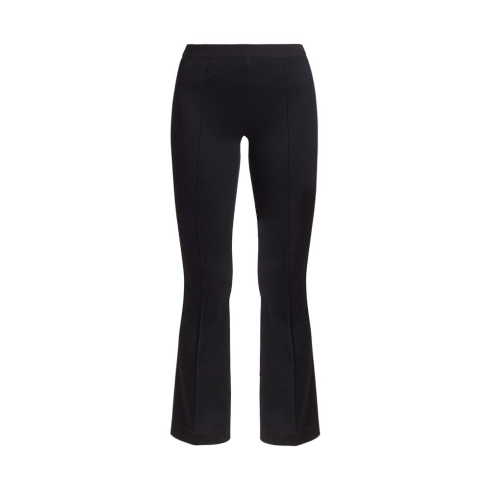 HELMUT LANG Core Cropped Flare Rib Legging in Black XS